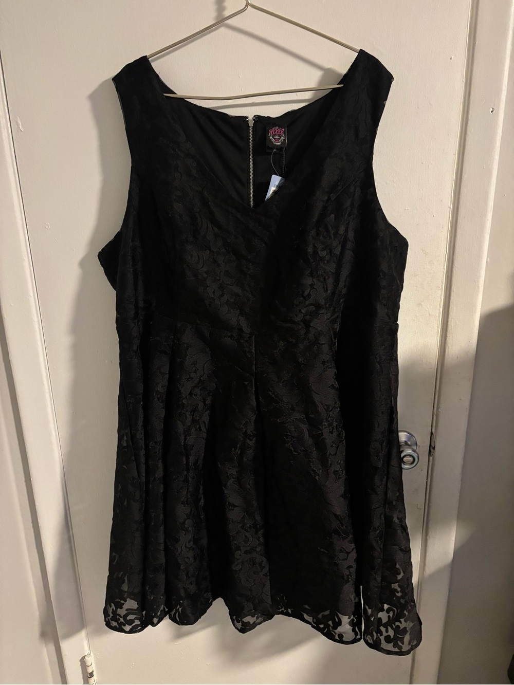 Rebel Wilson for Torrid Black Lace Fit & Flare Dress Size 24 NWT
(1245)